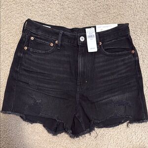 NWT Women's American Eagle Black Denim Shorts